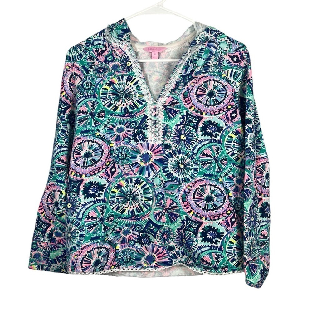 Lilly Pulitzer Lightweight Summer Printed Hoodie XS